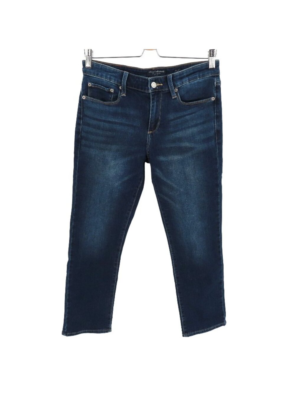 Lucky Brand Womens 6/28 Sweet Crop Dark Blue Denim Jeans Cotton Blend Cropped